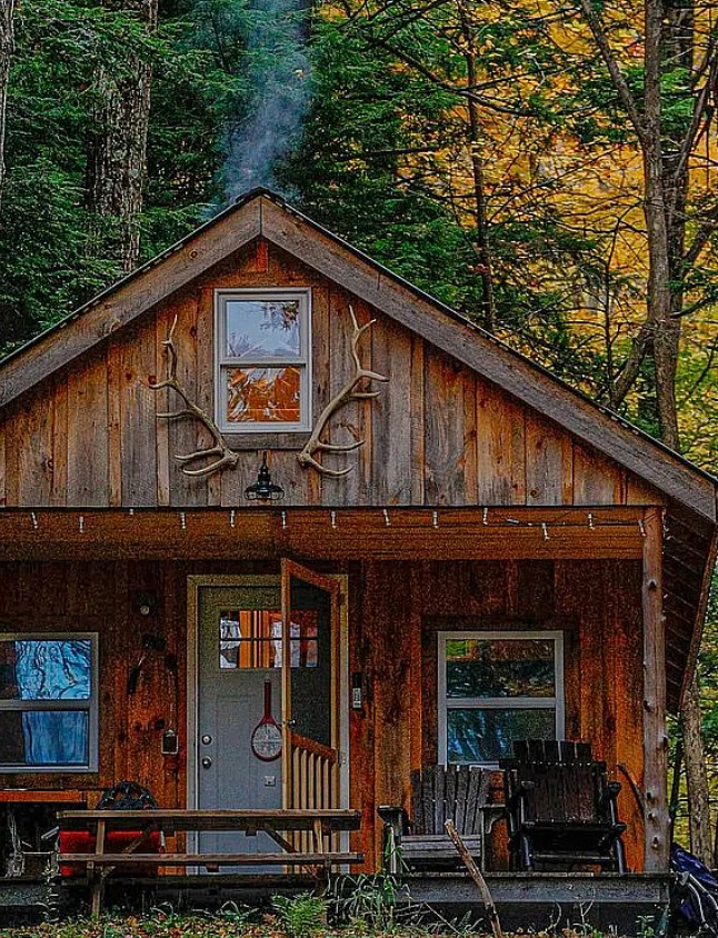 Rustic Cabin on 10 Acres For Sale By Owner in Tinmouth, VT 
