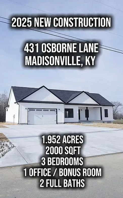 3 Bedroom House For Sale By Owner in Madisonville, KY 