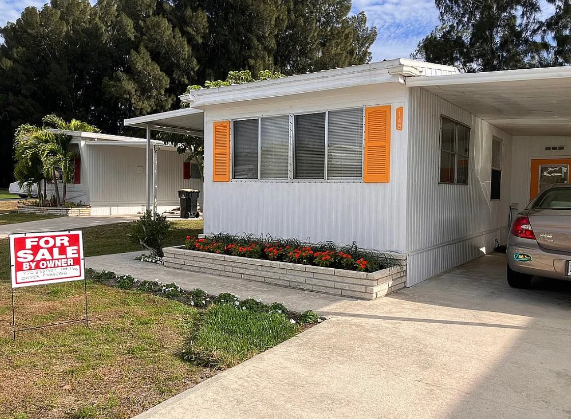 Holiday Park Mobile Home With Land FSBO  in Palm Bay, FL 