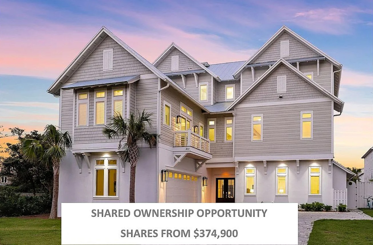 Shares In Luxury Beach Home FSBO in Inlet Beach, FL 