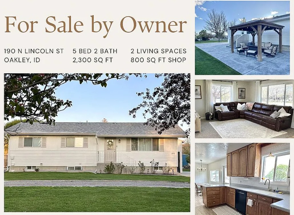 5 Bedroom House For Sale By Owner in Oakley, ID 