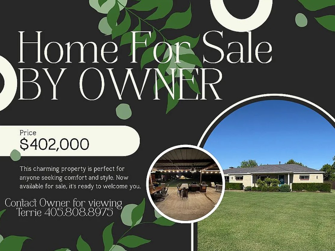 3 Bedroom House For Sale By Owner in Shawnee, OK 